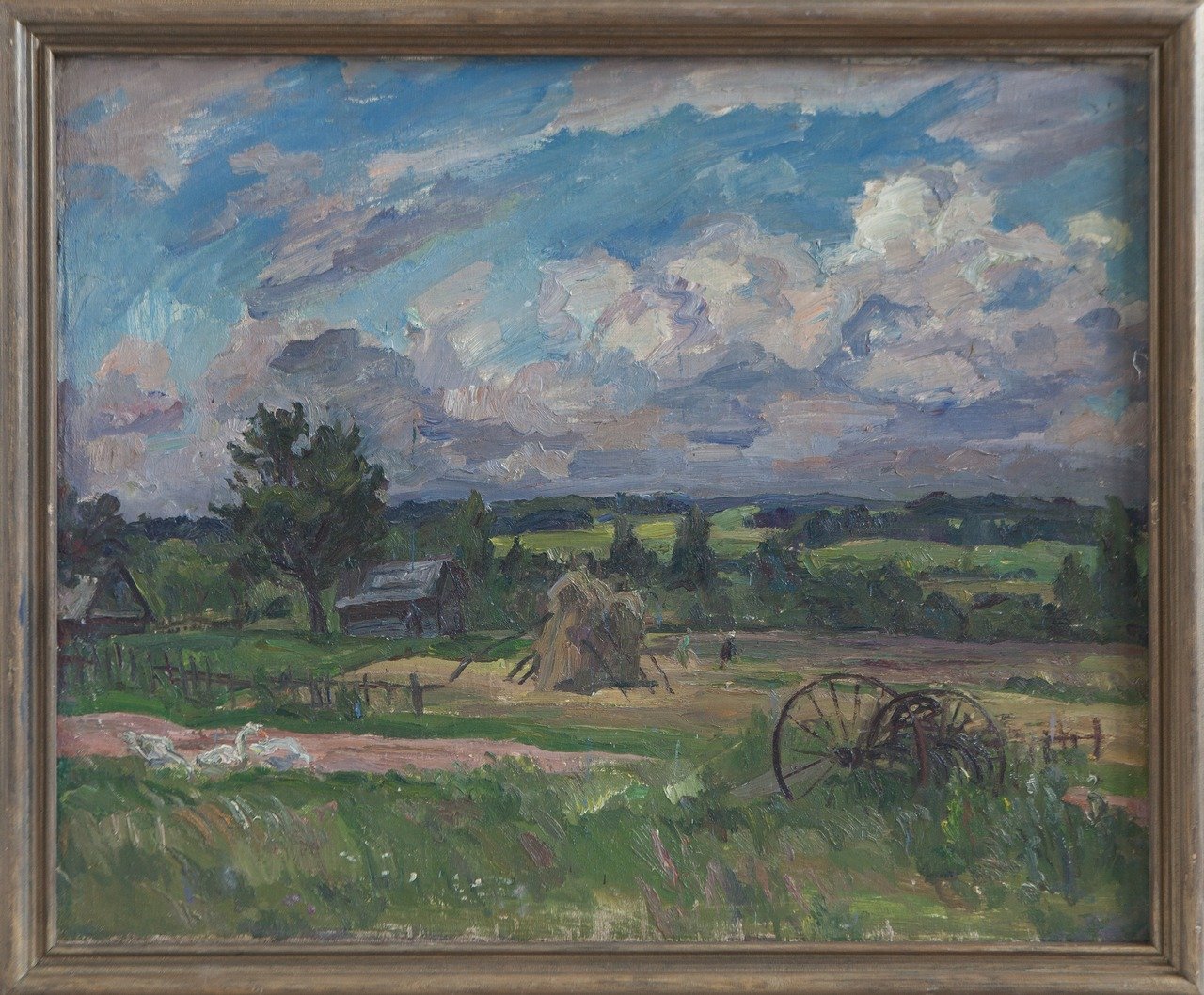 Холодное лето. 1986. Холст, масло. 85х80