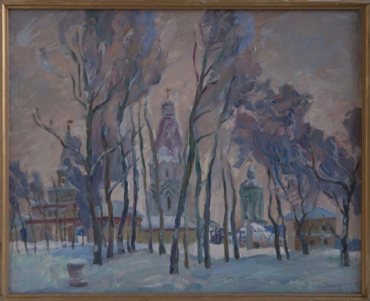 Коломенское. 1992г. Холст, масло. 65х80