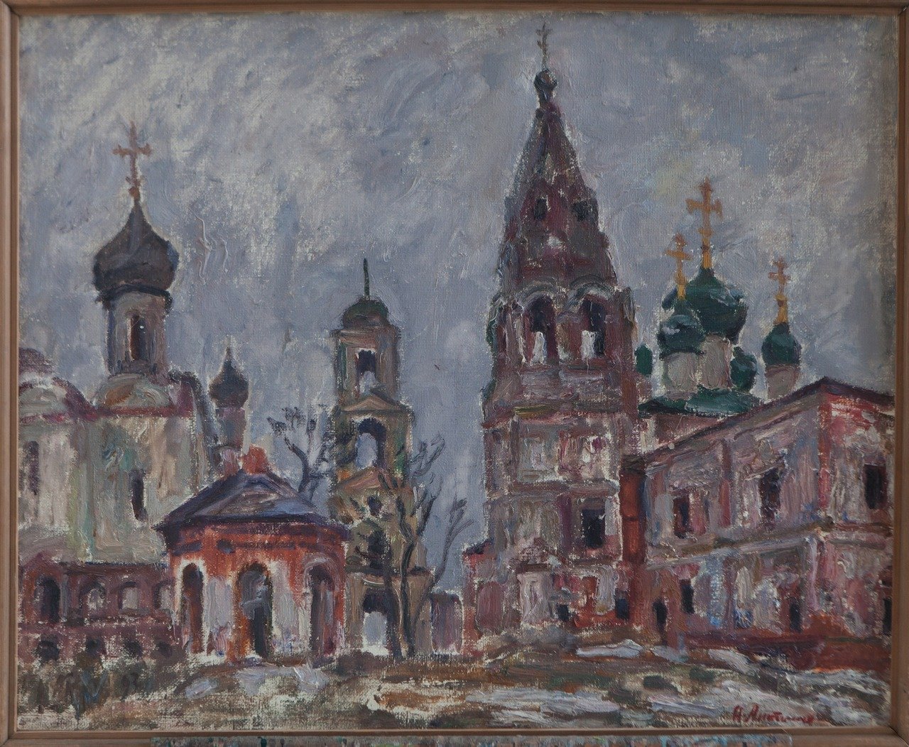 Никитский монастырь (Переславль-Залесский). 1993г. Холст, масло. 65х80