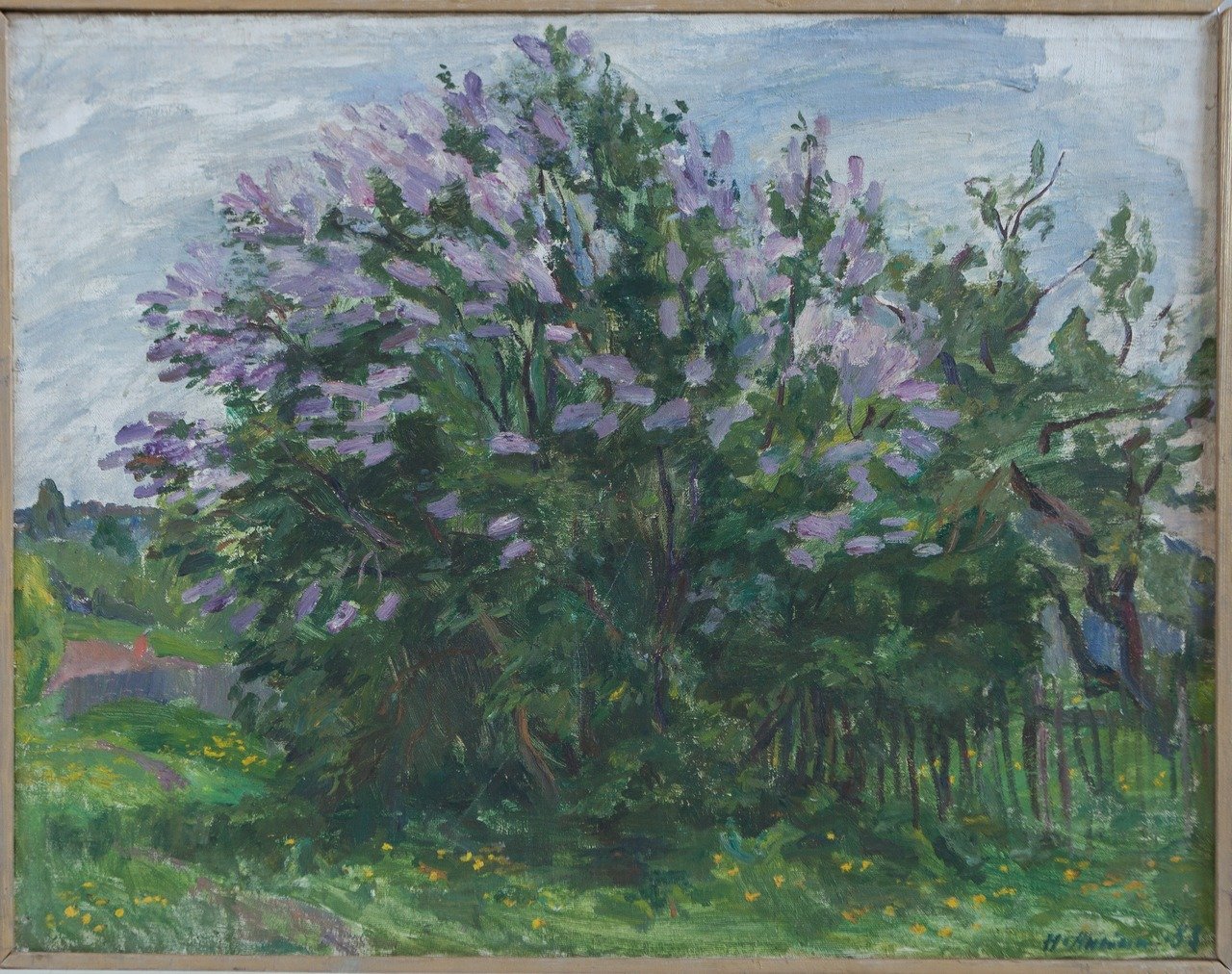 Сирень. 1983г. Холст, масло. 70х90