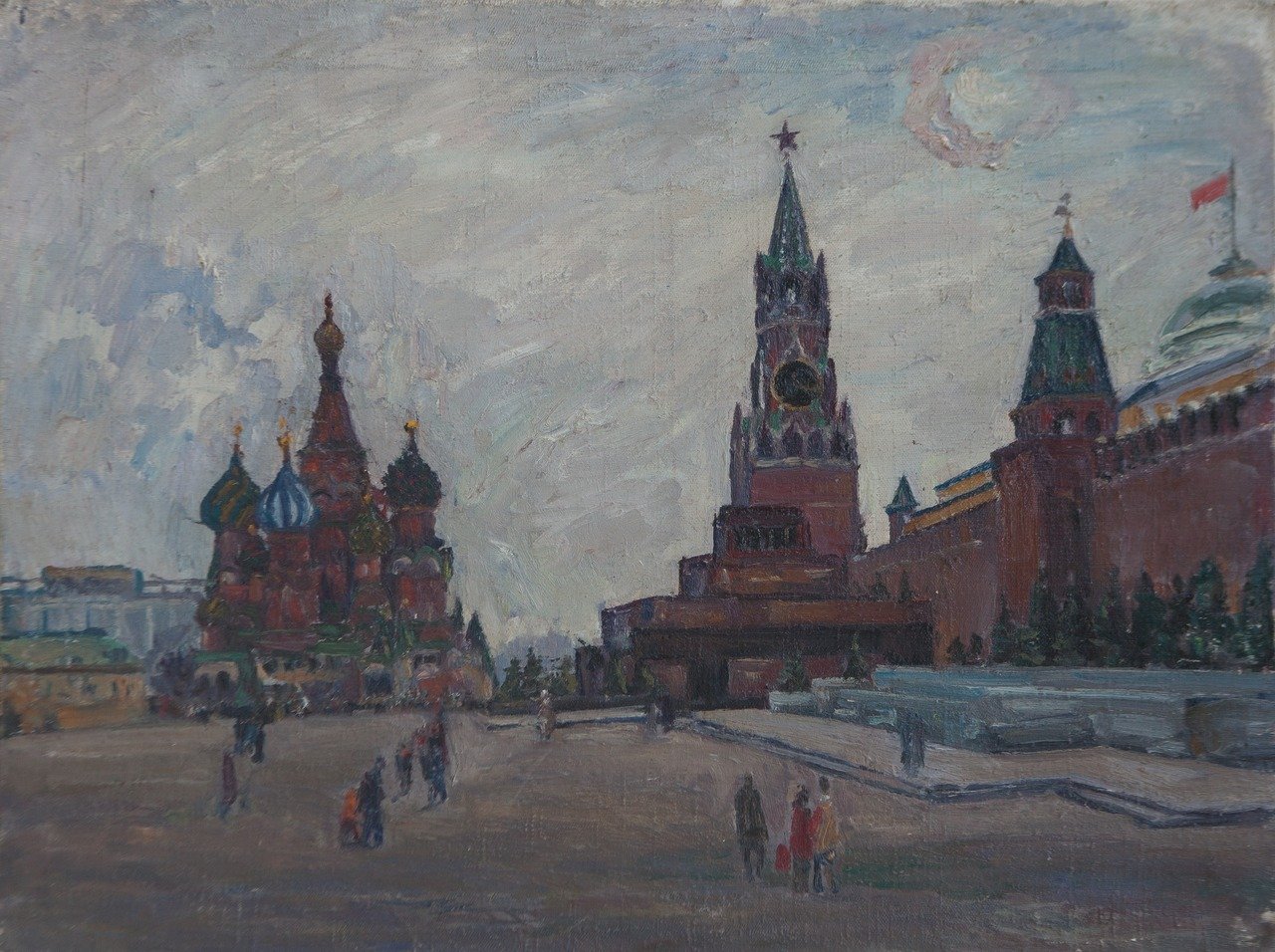 Б/Н (Красная площадь). Холст, масло. 60х79