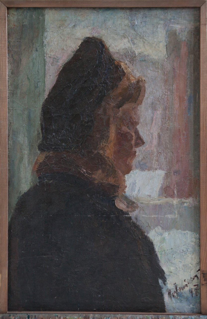 Снайпер Н.Р. 1947г. Холст, масло. 78х50