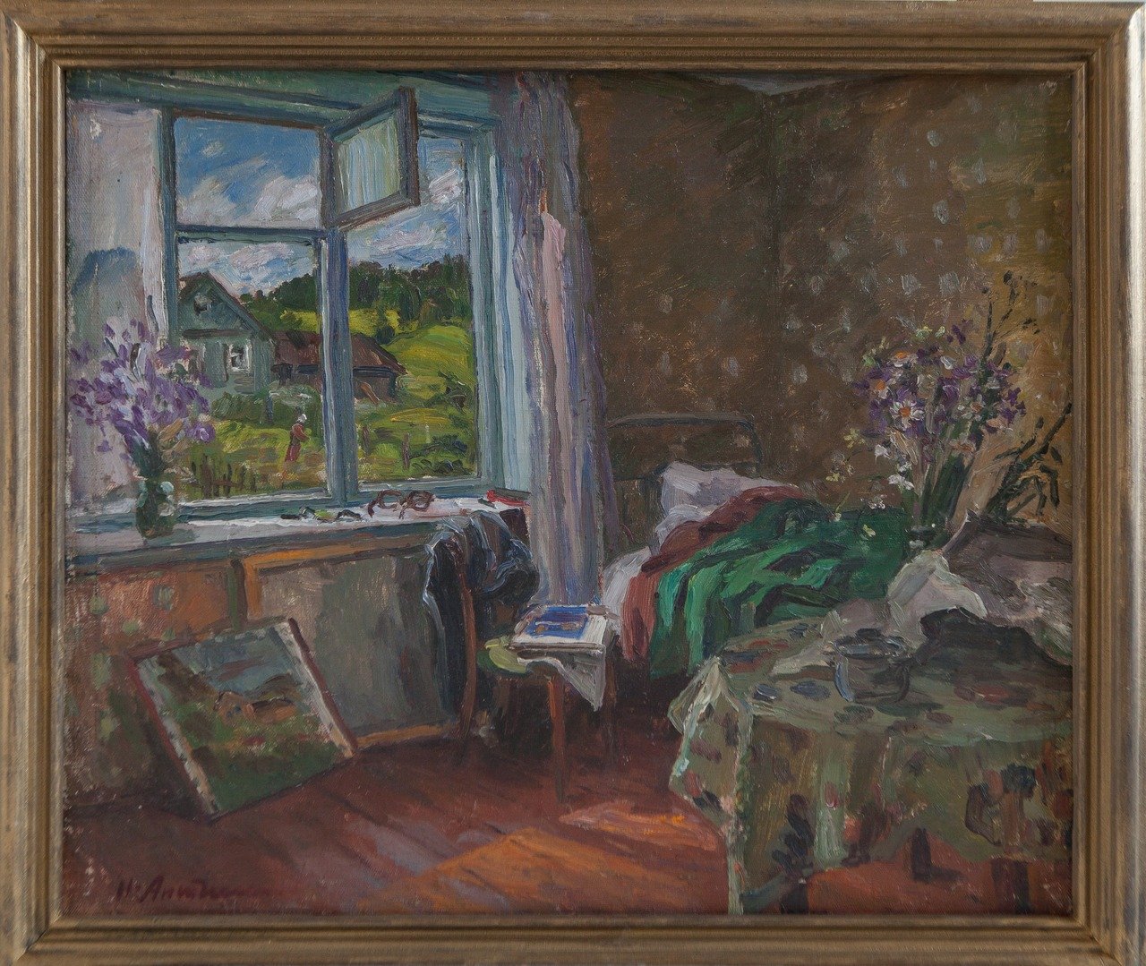 Летом. 1988г. Холст, масло. 52,5х62 