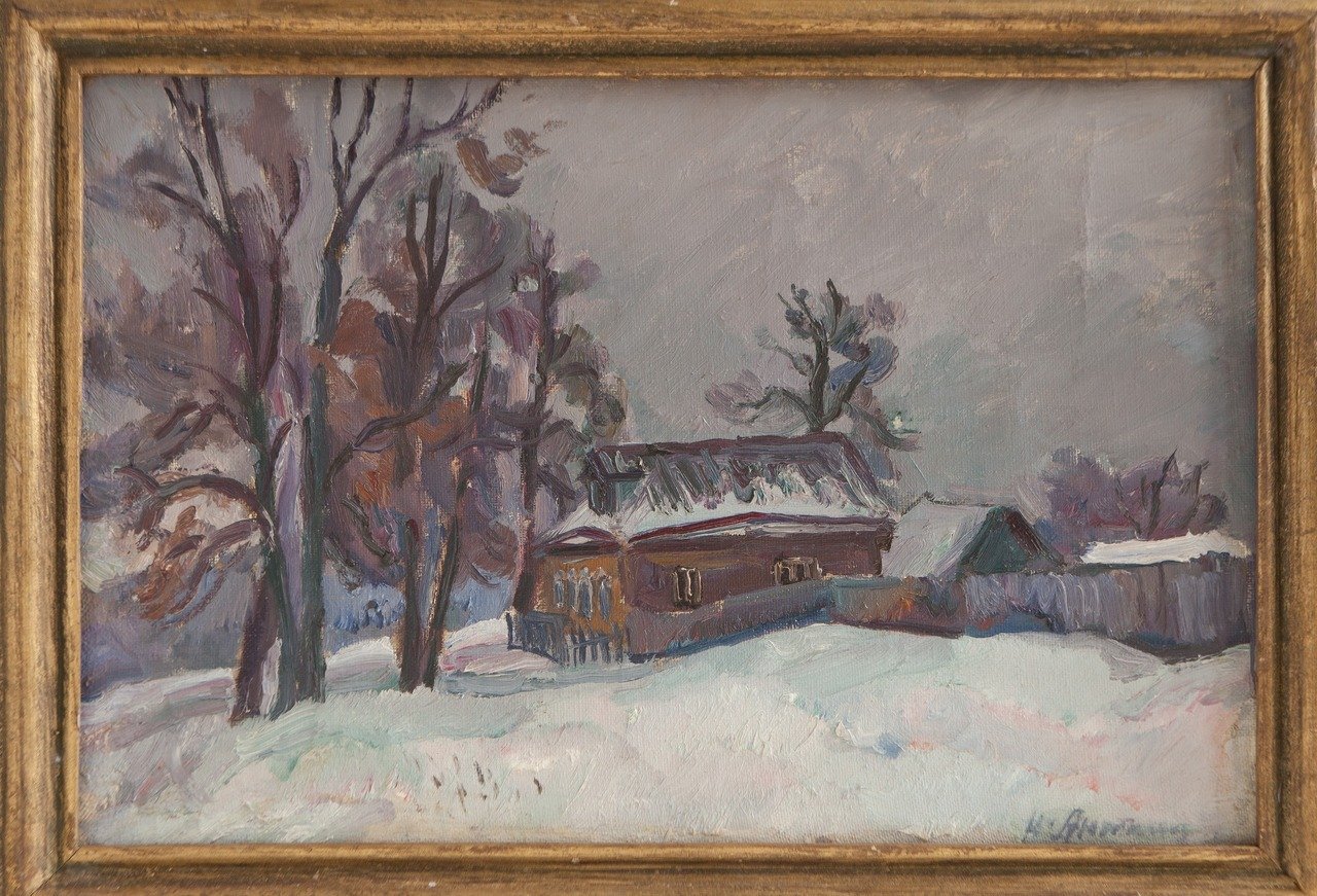 Зима. 1986г. Холст, масло. 40х60
