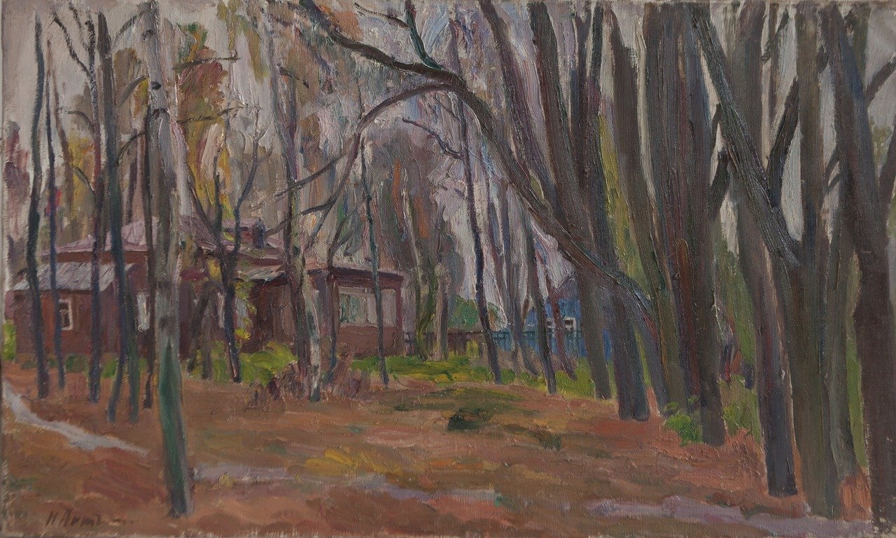 Переславль-Залесский. Дом Д.Н. Кардовского. 1983г. Холст, масло. 56х94