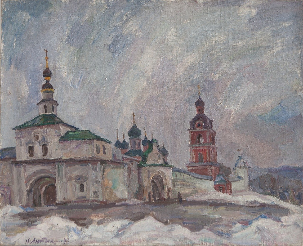 Переславль-Залесский. 1990г. Холст, масло. 66х80