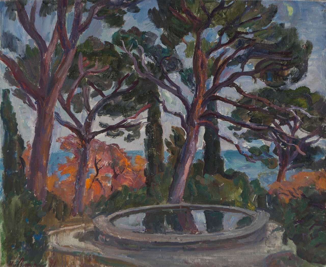Гурзуф. 1991г. Холст, масло. 65х80