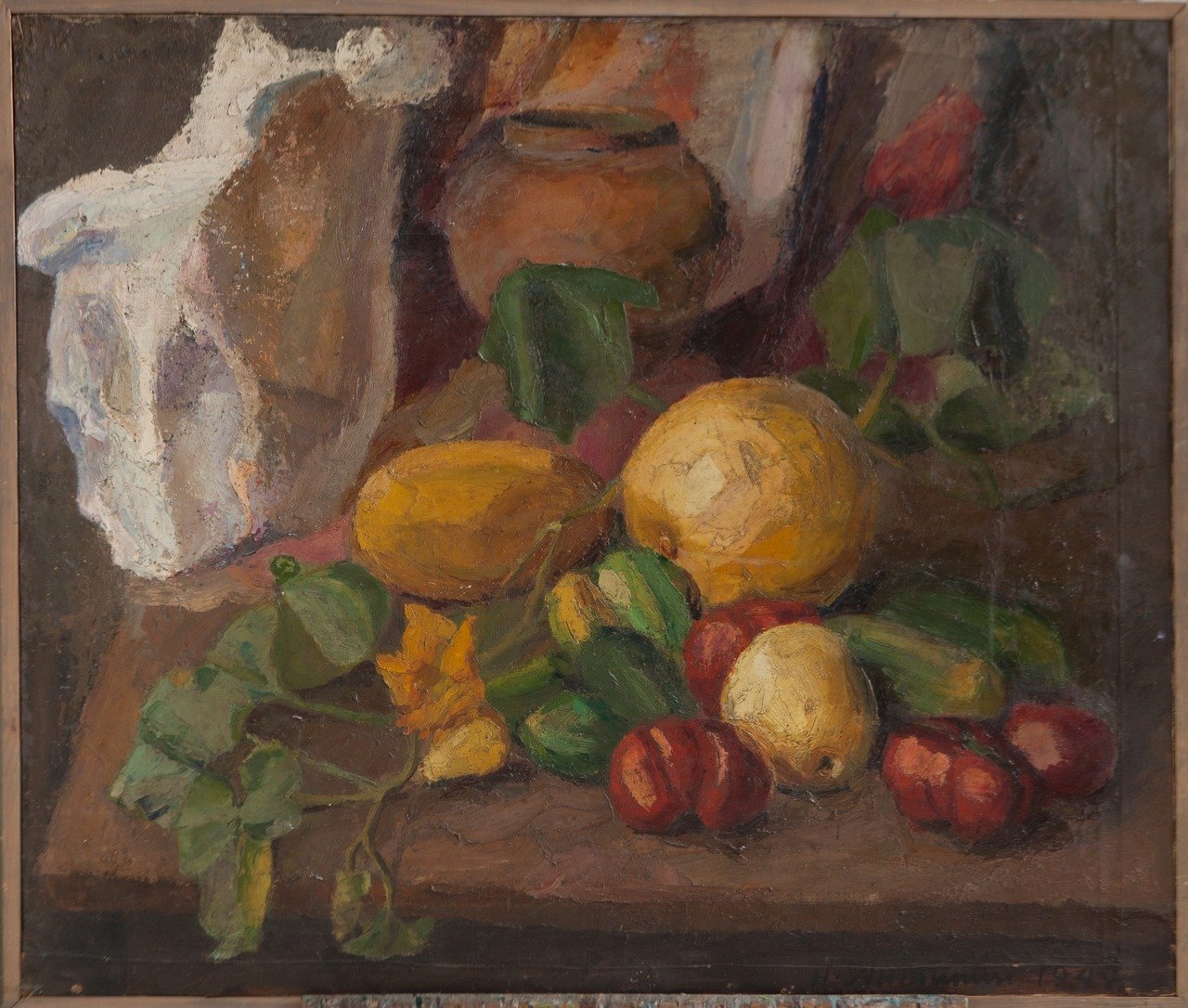 Натюрморт овощи. 1947г. Холст, масло. 84х99