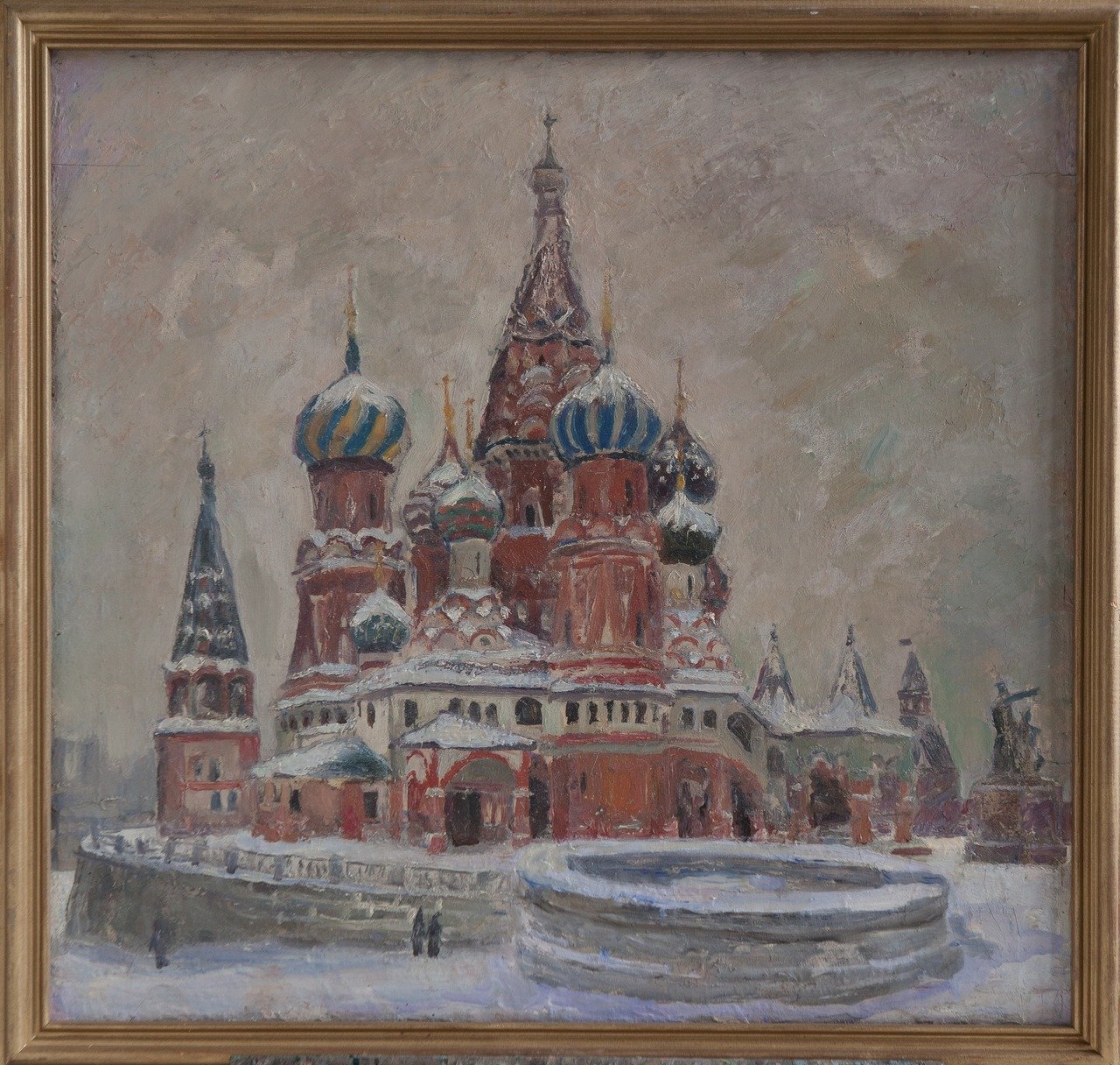 Собор Василия Блаженного. 1954г. Холст, масло. 80х81