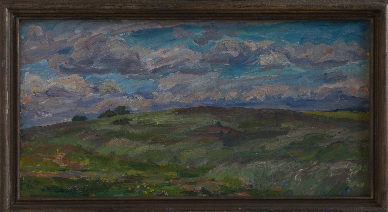 Б/Н. 1984г. Фанера, масло. 38х74