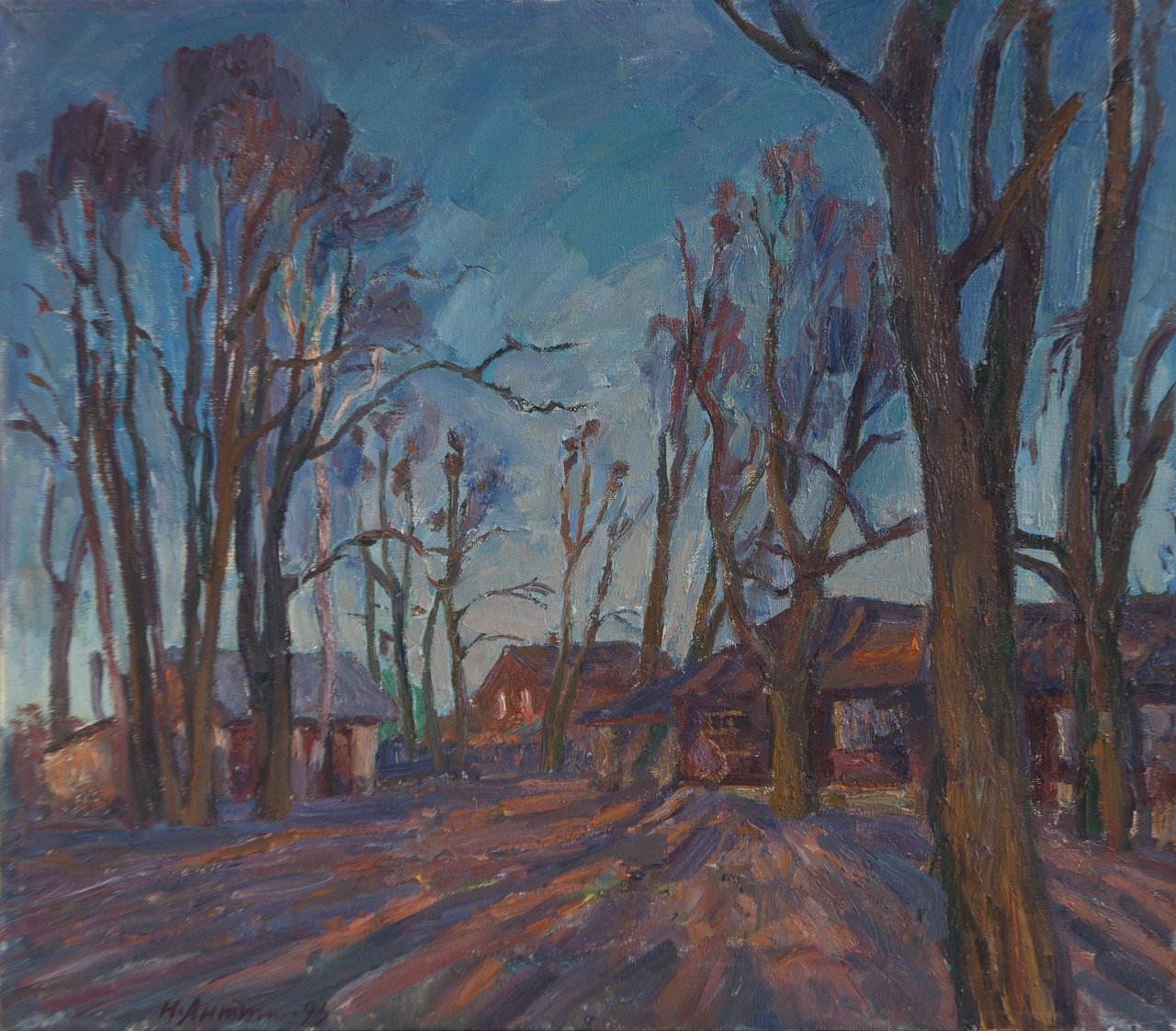 Вечер. 1993г. Холст, масло. 70х80