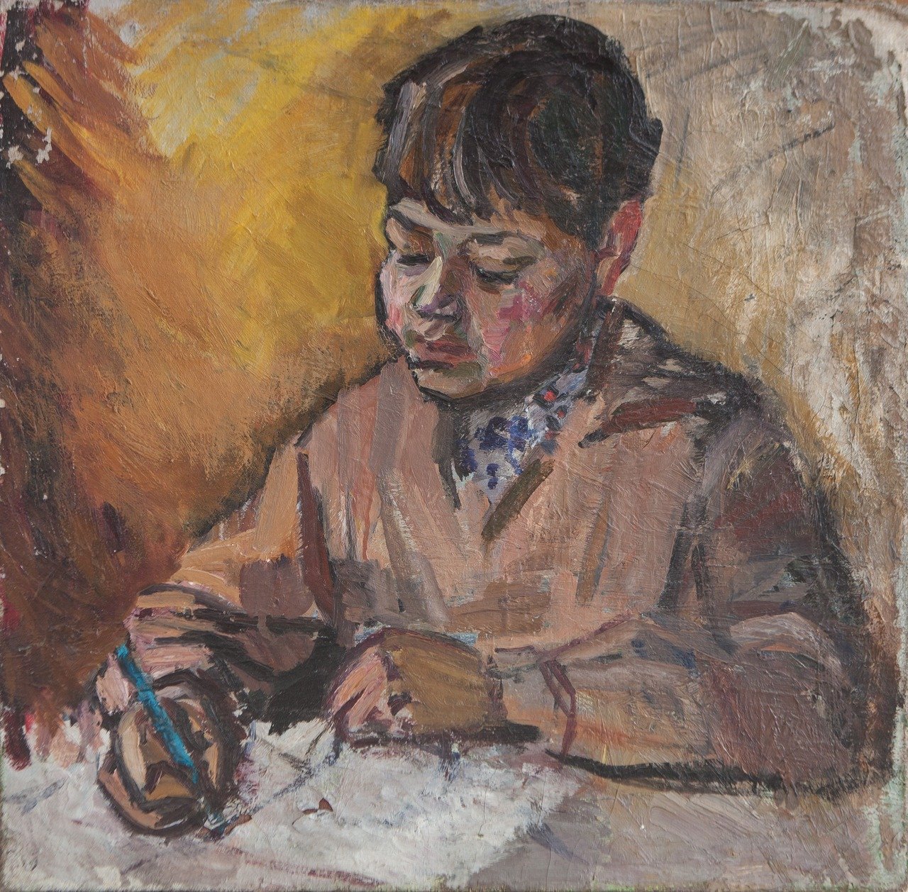 Б/Н. (портрет мальчика). Холст, масло. 58х59