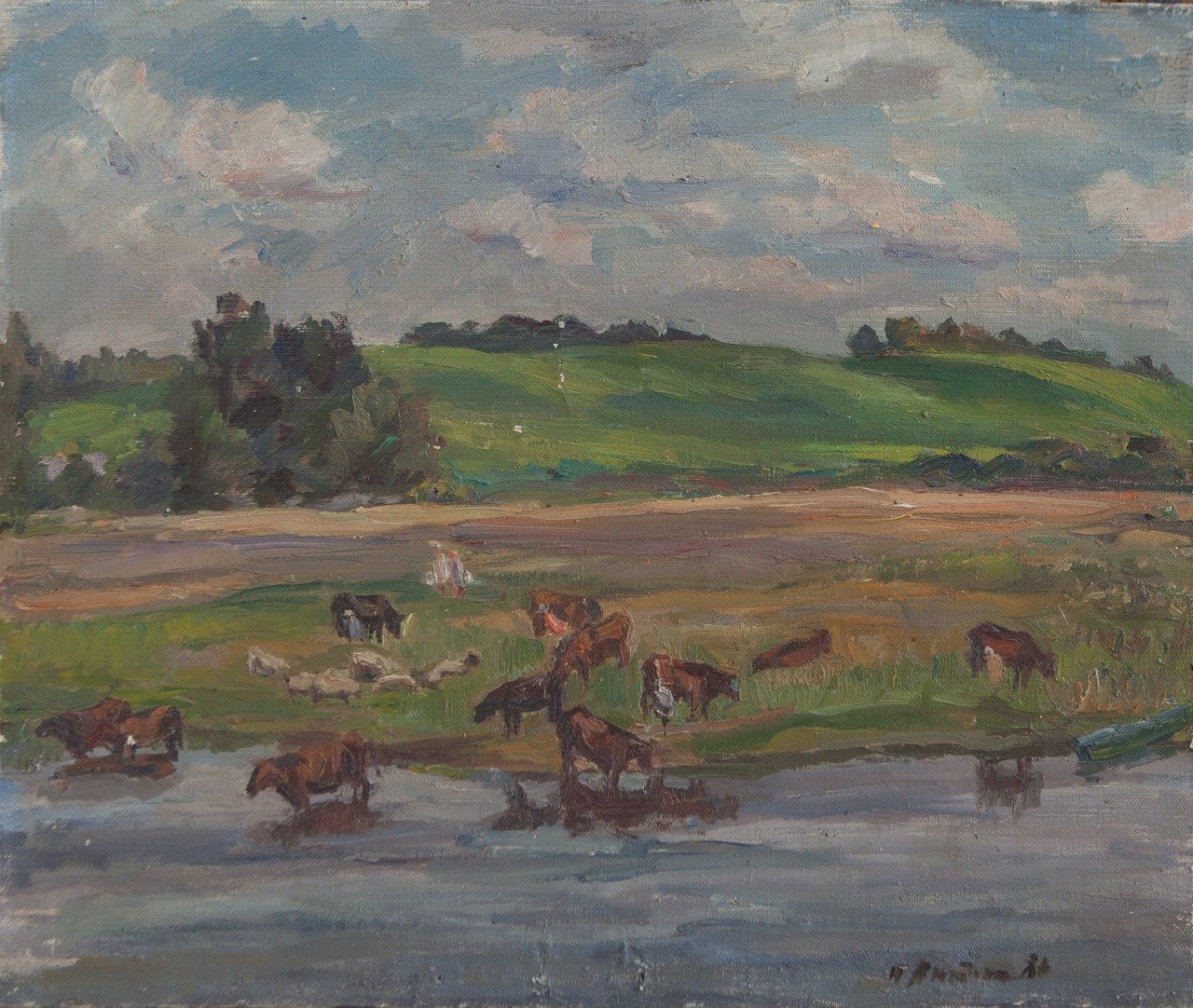 Полдень. 1986г. Холст, масло. 50х60
