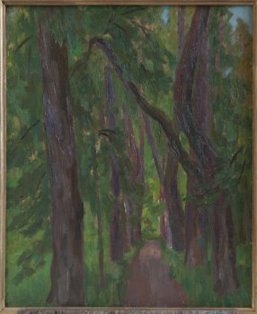Михайловское. Аллея А. Керн. 1998г. Холст, масло. 84х65