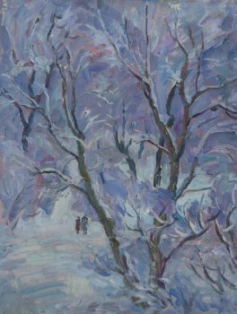 Иней. 1990г. Холст, масло. 68х59,5