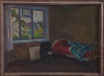 Михайловское. 1997г. Фанера, масло. 62,5х84,5