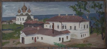 Белозерск. 1973г. Холст, масло. 50х110