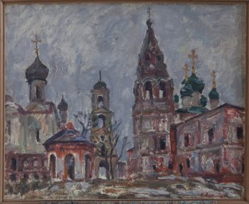 Никитский монастырь (Переславль-Залесский). 1993г. Холст, масло. 65х80