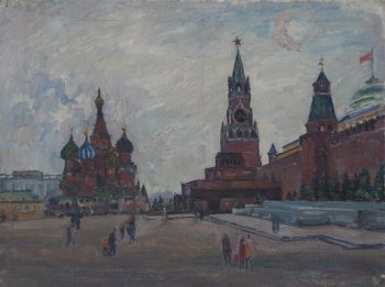 Б/Н (Красная площадь). Холст, масло. 60х79