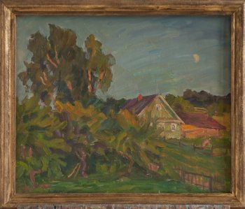 Вечер. 1992г. Холст, масло. 50х60