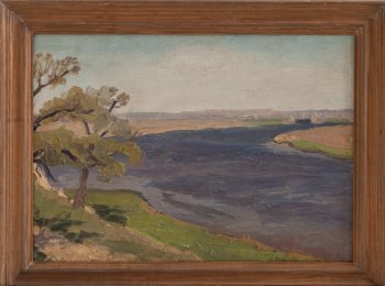 Москва-река в Коломенском. 1948г. Холст, масло. 34х48