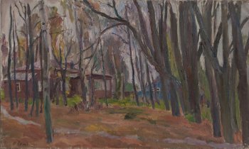 Переславль-Залесский. Дом Д.Н. Кардовского. 1983г. Холст, масло. 56х94