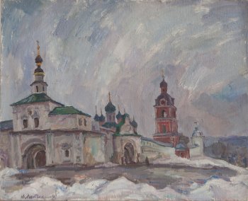 Переславль-Залесский. 1990г. Холст, масло. 66х80