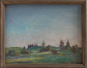 Утро. 1993г. Фанера, масло. 35х44