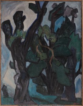 Дубы (коломенские дубы). 1957г. Холст, масло. 130х100