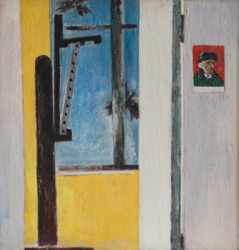 Мастерская художника. 1965, 1985гг. Холст, масло. 114х110