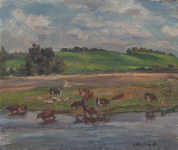 Полдень. 1986г. Холст, масло. 50х60