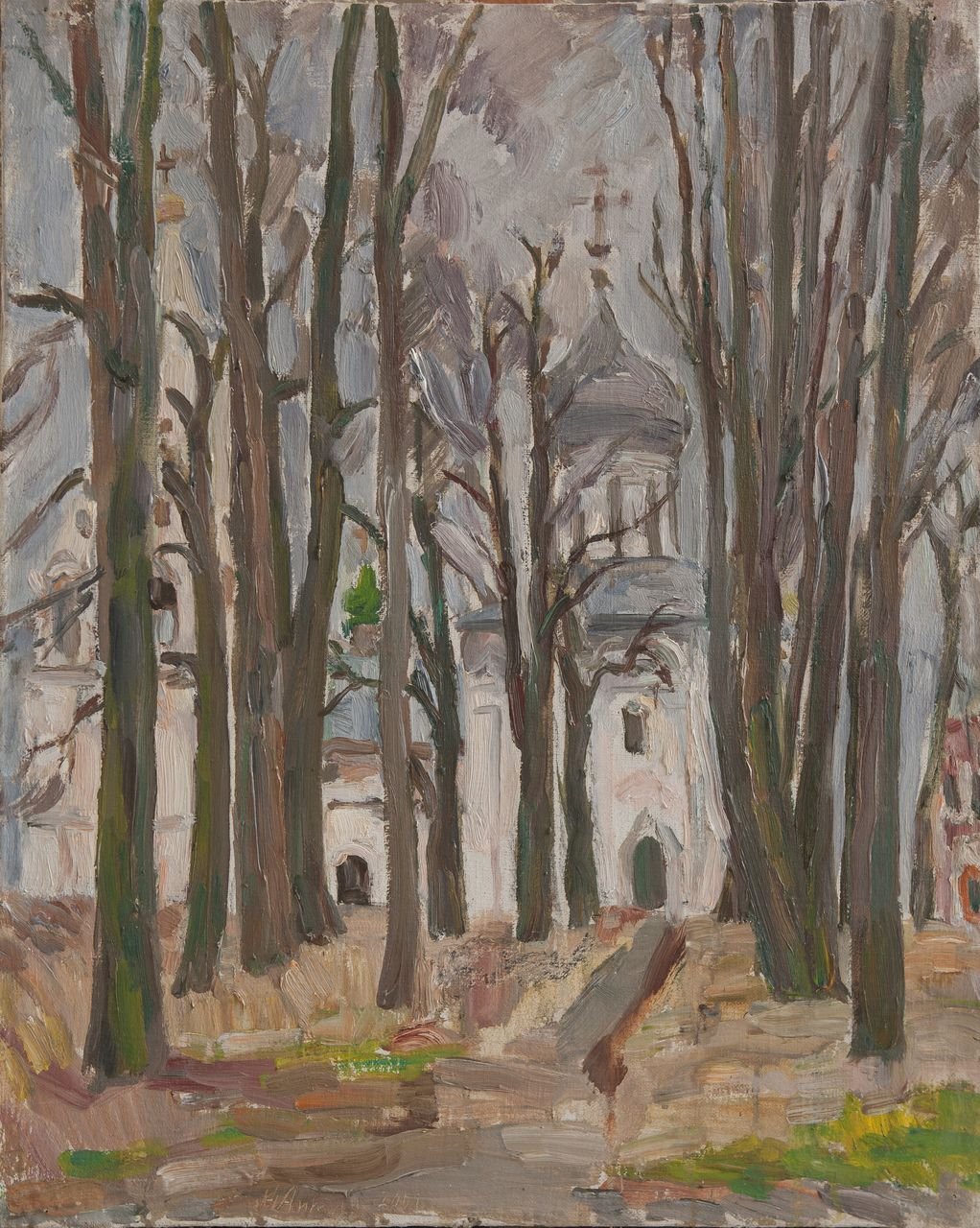 Св.Троица (Данилов монастырь. Переславль-Залесский). 2001г. Холст, масло. 65х52