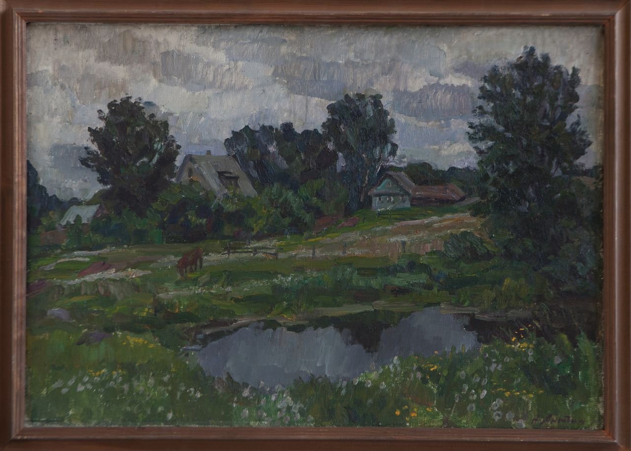 Ненастье. 1990г. Холст, масло. 70х100