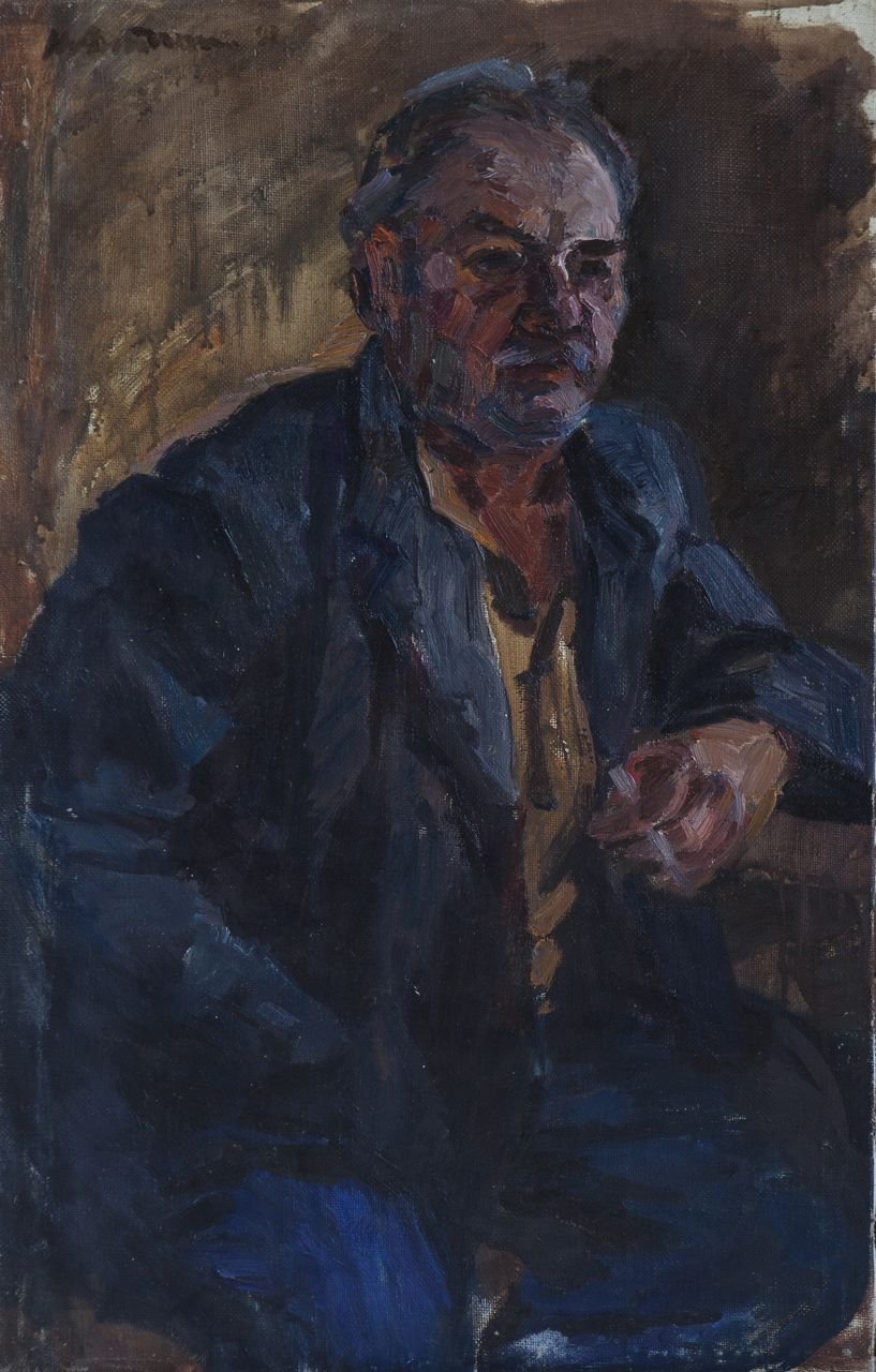 Валентин Николаевич Алексеев.Бугры. 1994г. Холст, масло. 75х48