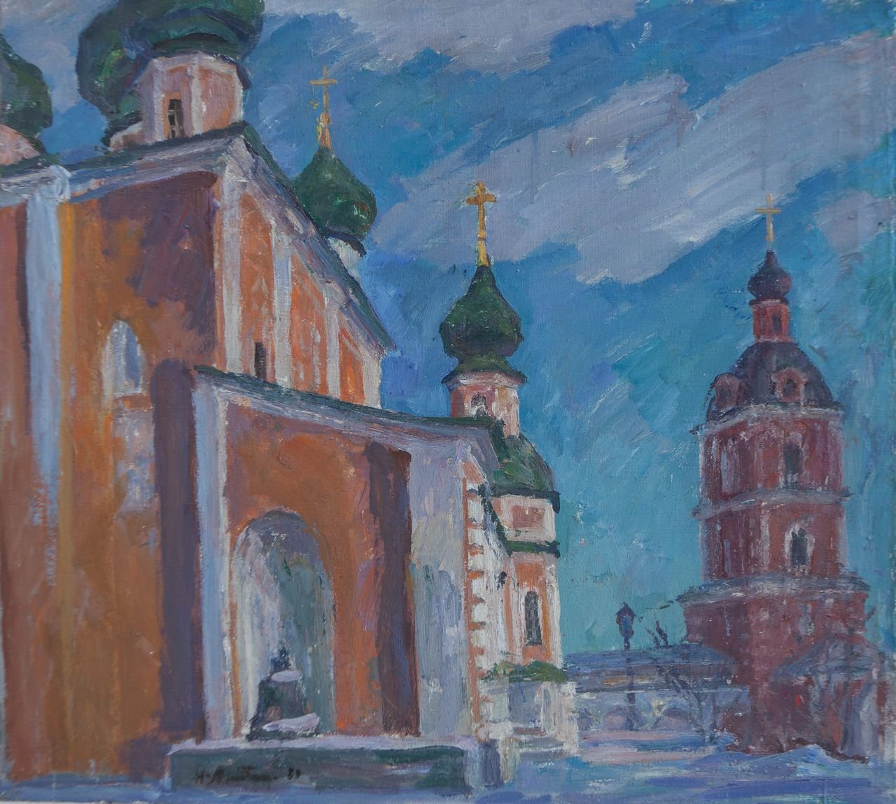 Переславль-Залесский. Никитский монастырь. 1983г. Холст, масло. 73х81