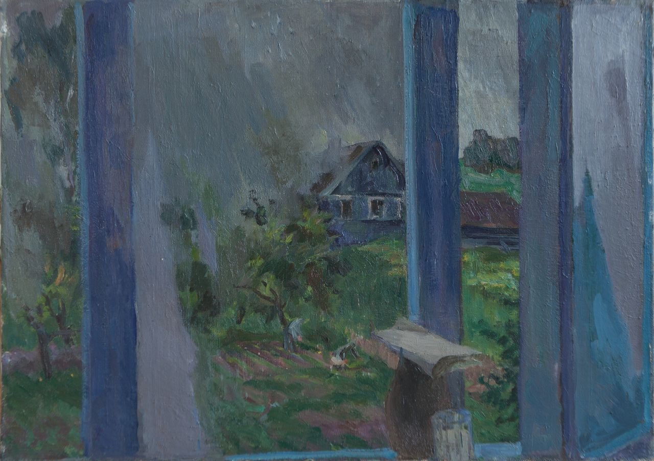 Ненастье. 1987г. Холст, масло. 71х103