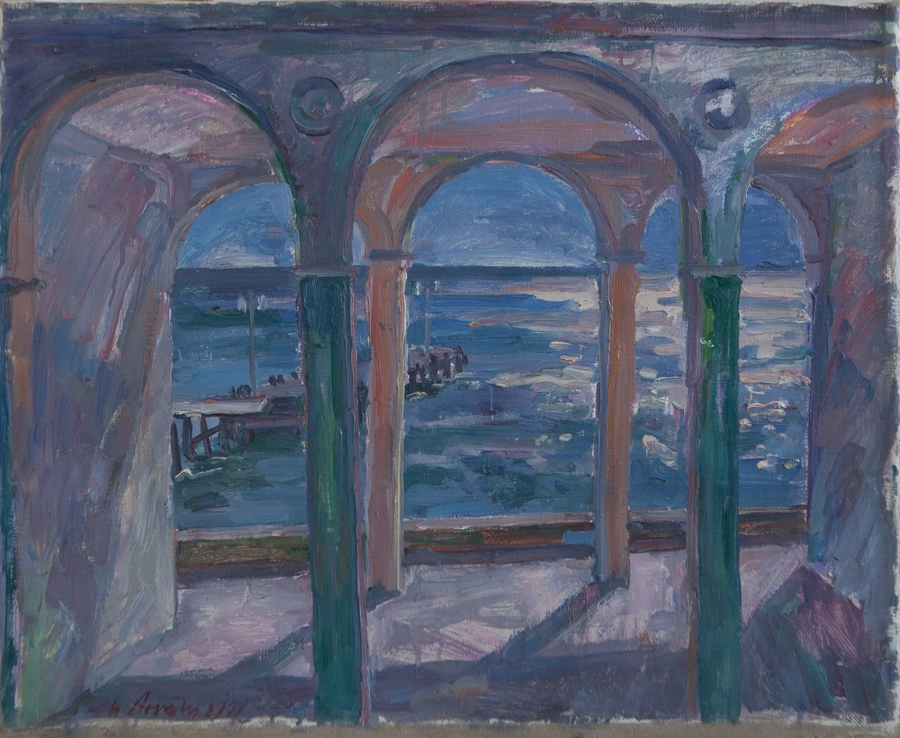 Гурзуф. 1991г. Холст, масло. 66х81