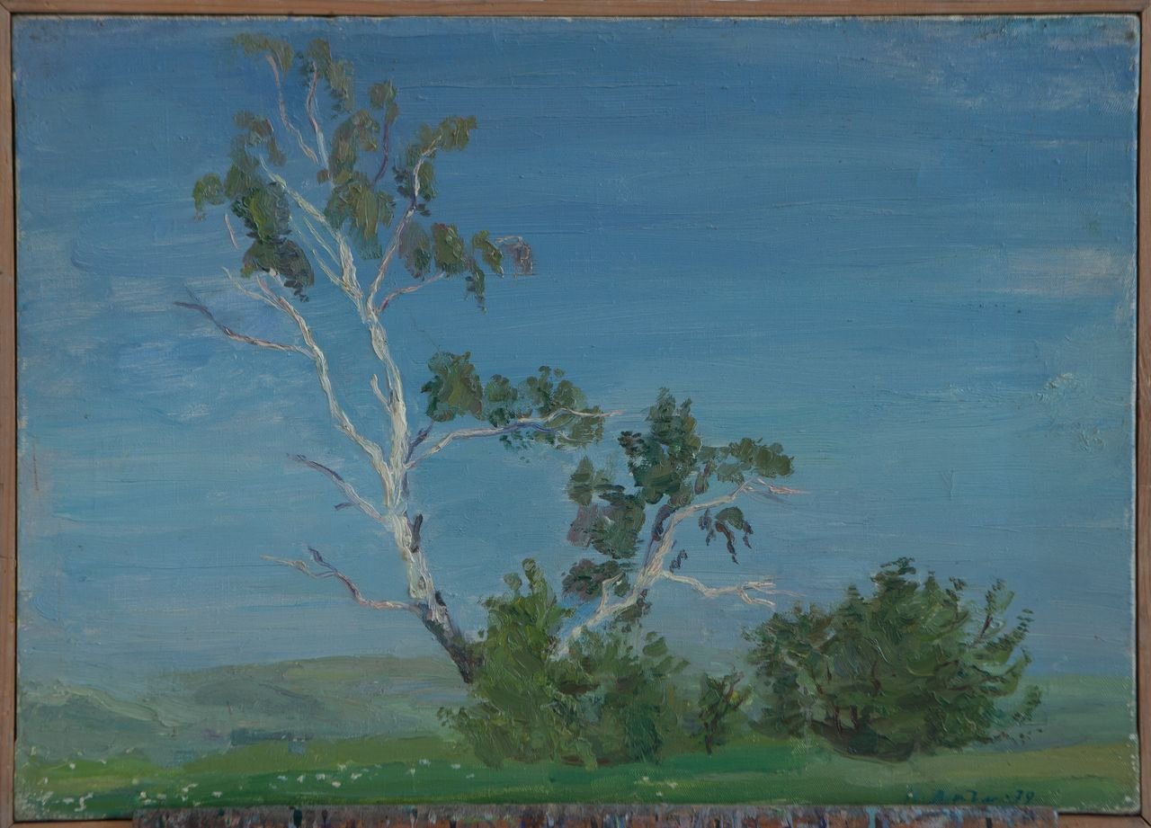 Голубой день. 1979г. Холст, масло. 50х70
