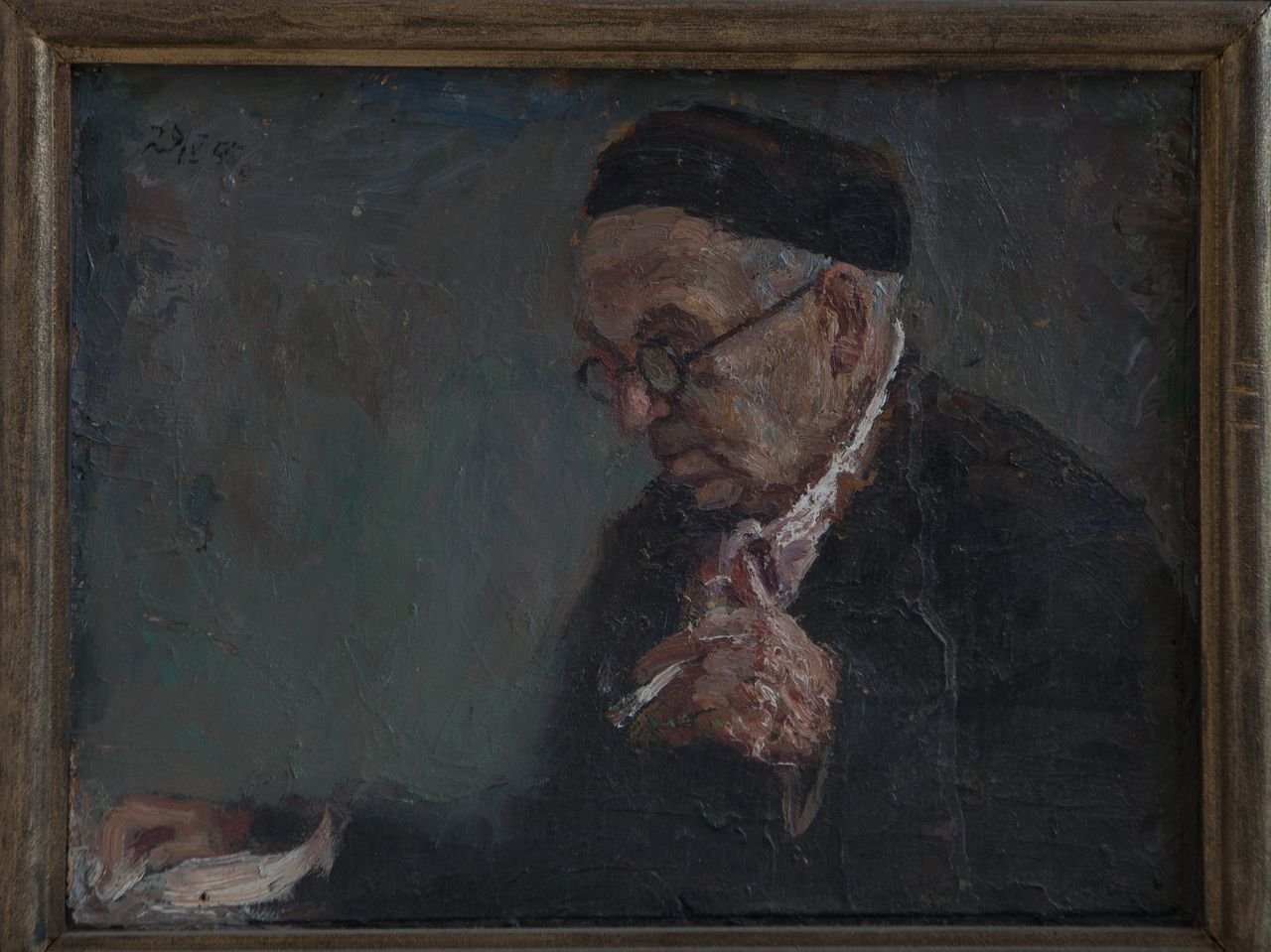 Художник Георгий Кузьмин Кравченко. 1955г. Фанера, масло. 30х38,5