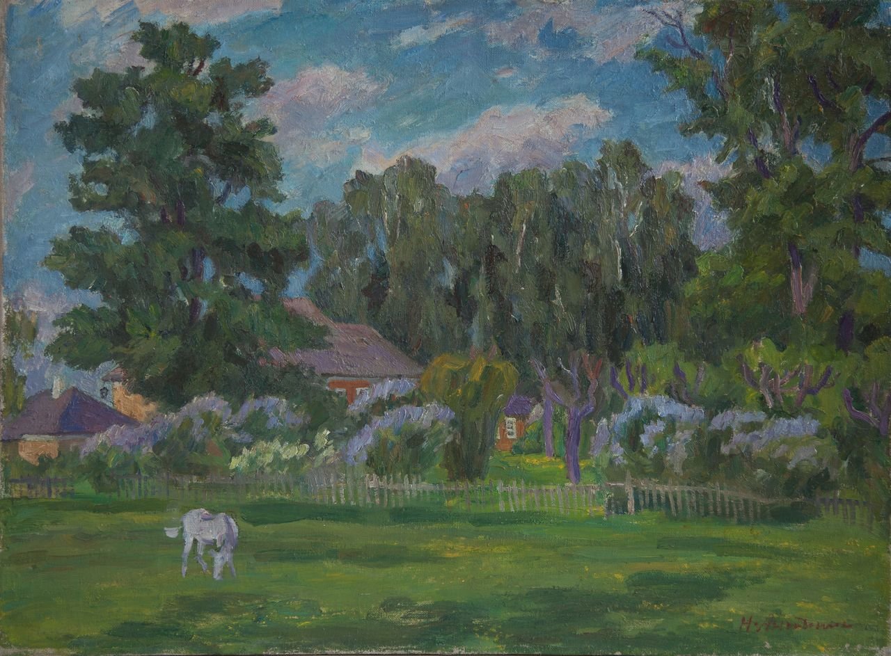 Михайловское. 1985г. Холст, масло. 74х100