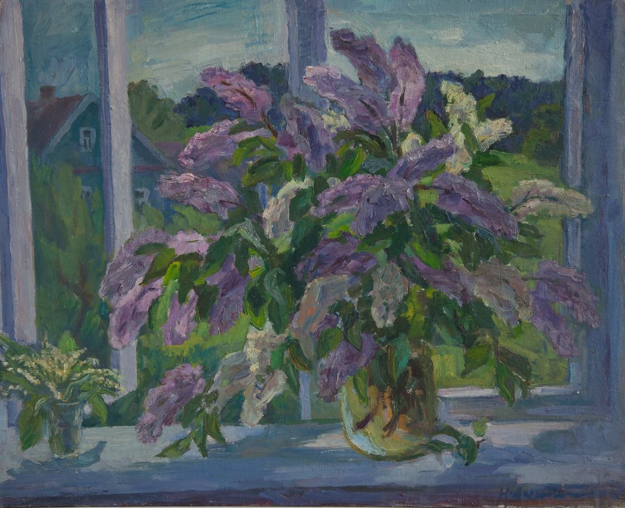 Сирень. 1981г. Холст, масло. 75х93