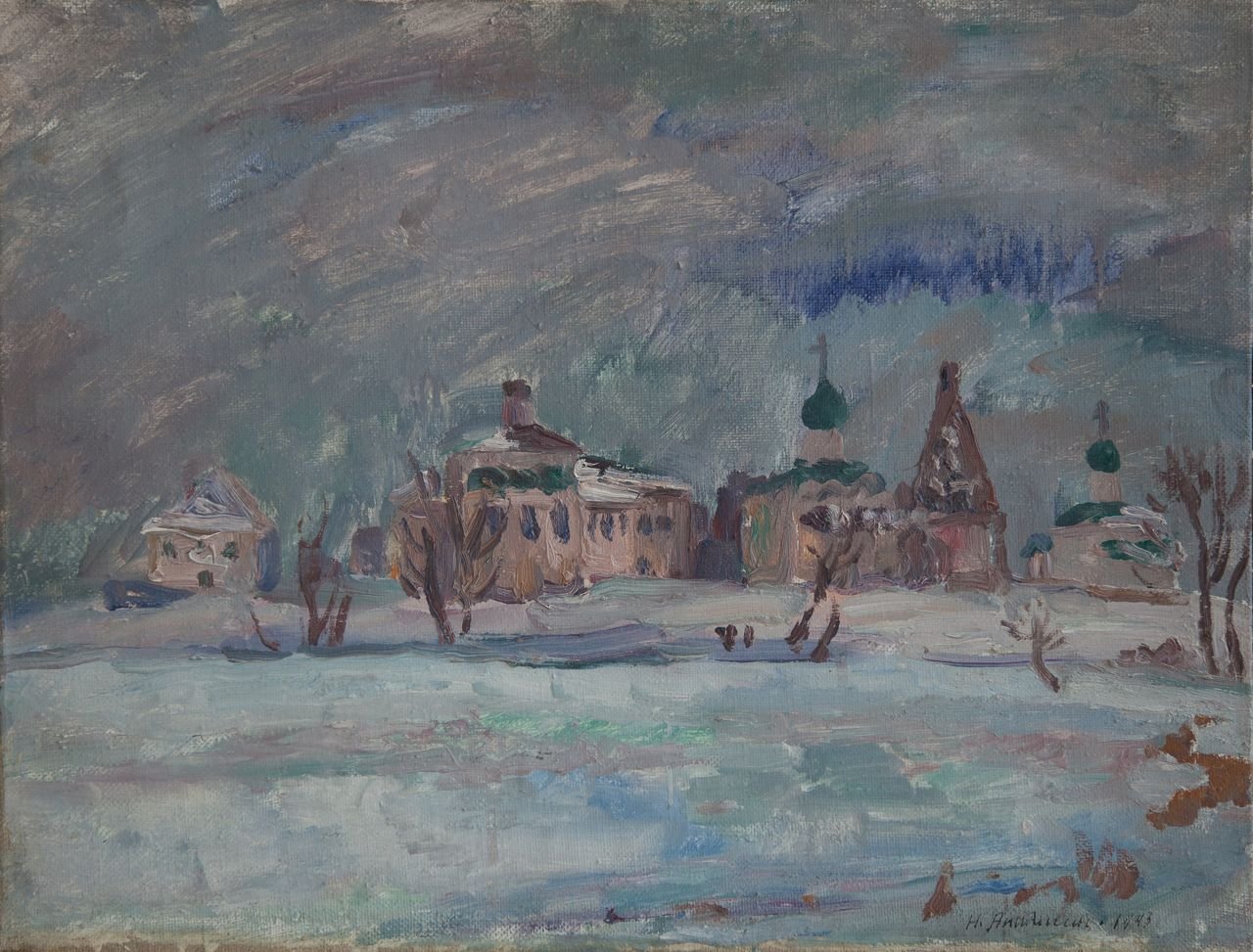 Данилов монастырь (Переславль-Залесский). 1993г. 46,5х60,5