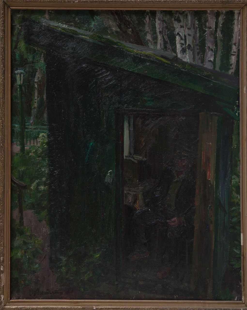 Алексеев В.Н. (сторож в Михайловском). 1987г. Холст, масло. 99х80