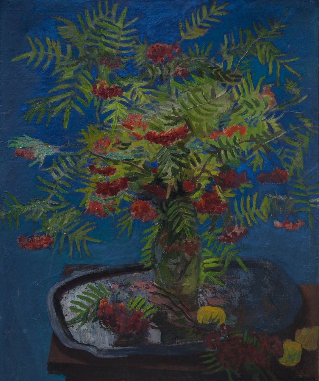 Рябина. 1957г. Холст, масло. 110х92