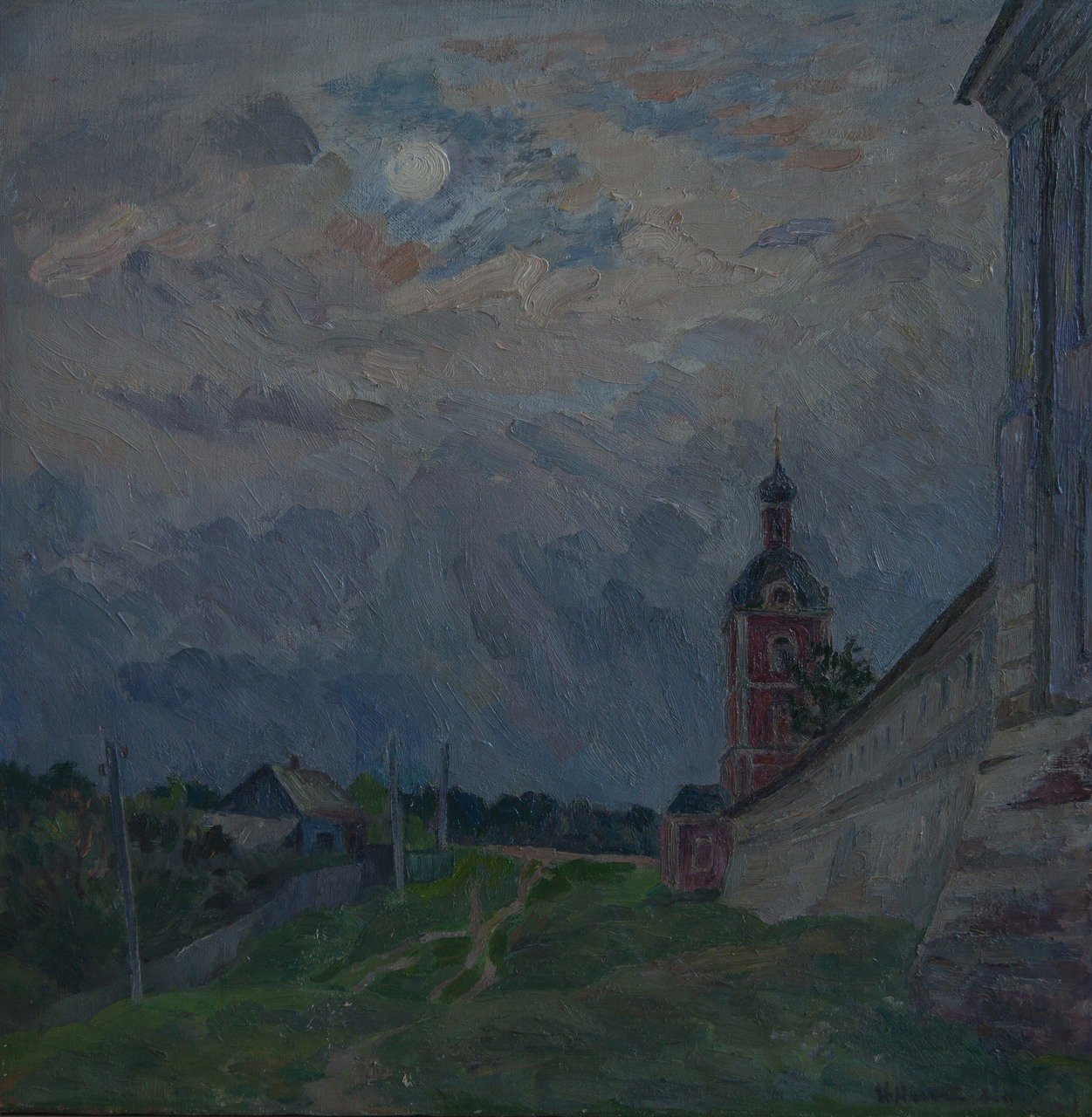 Переславль-Залесский. 1983г. Холст, масло. 70,5х70,5