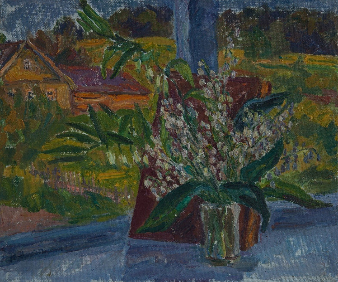 Ландыши. 1985г. Холст, масло. 50х60