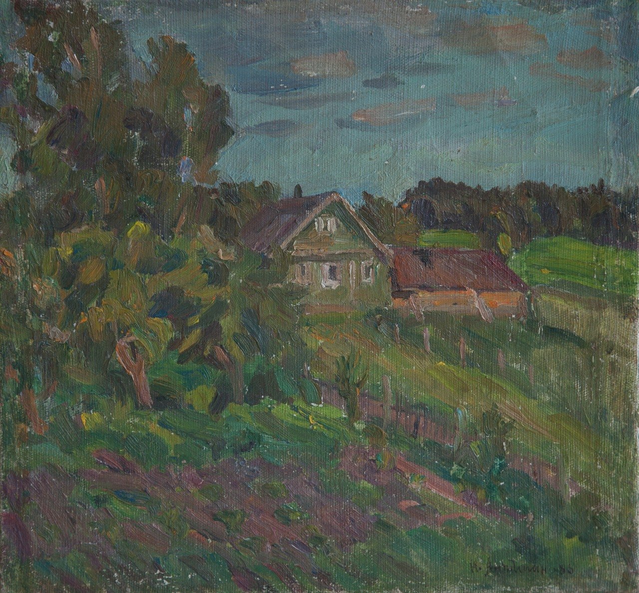 Б/Н. 1986г. Холст, масло. 34х36