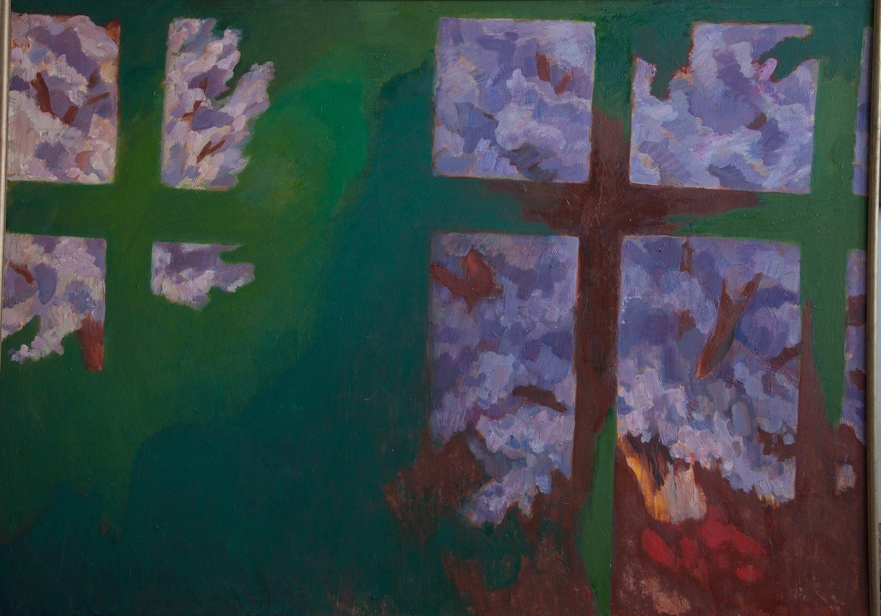 Сад детства. 2005г. Холст, масло. 162х235