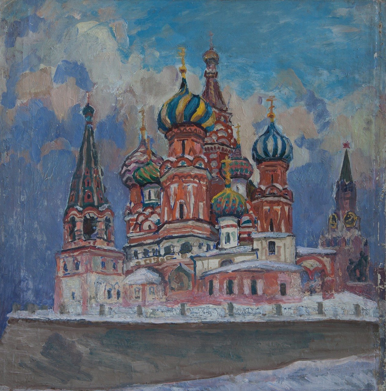 Б/Н (собор Василия Блаженного). 1963г. Холст, масло.82х80