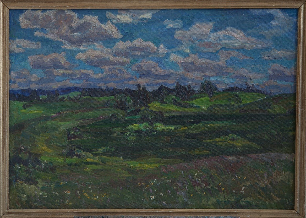 Облачный день. 1991г. Холст, масло. 70х100